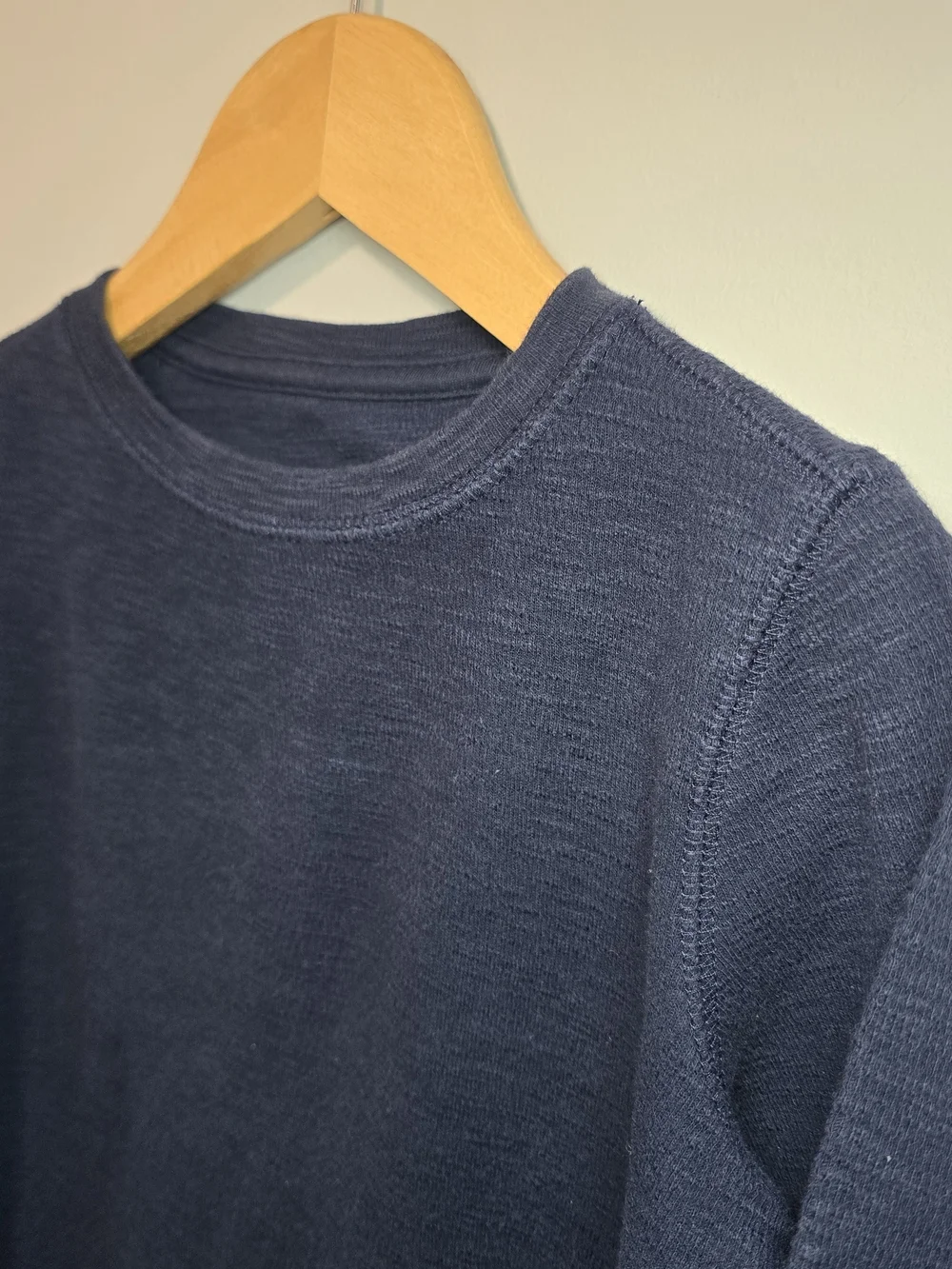 GAP Kids Navy Long-Sleeve Waffle Knit Thermal Top